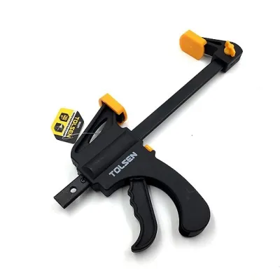 TOLSEN 10201 Quick Ratchet Bar Clamp | 6" (150mm) | Hard Plastic Body | Soft Non-Marking Pads | Model: 10201_img_3