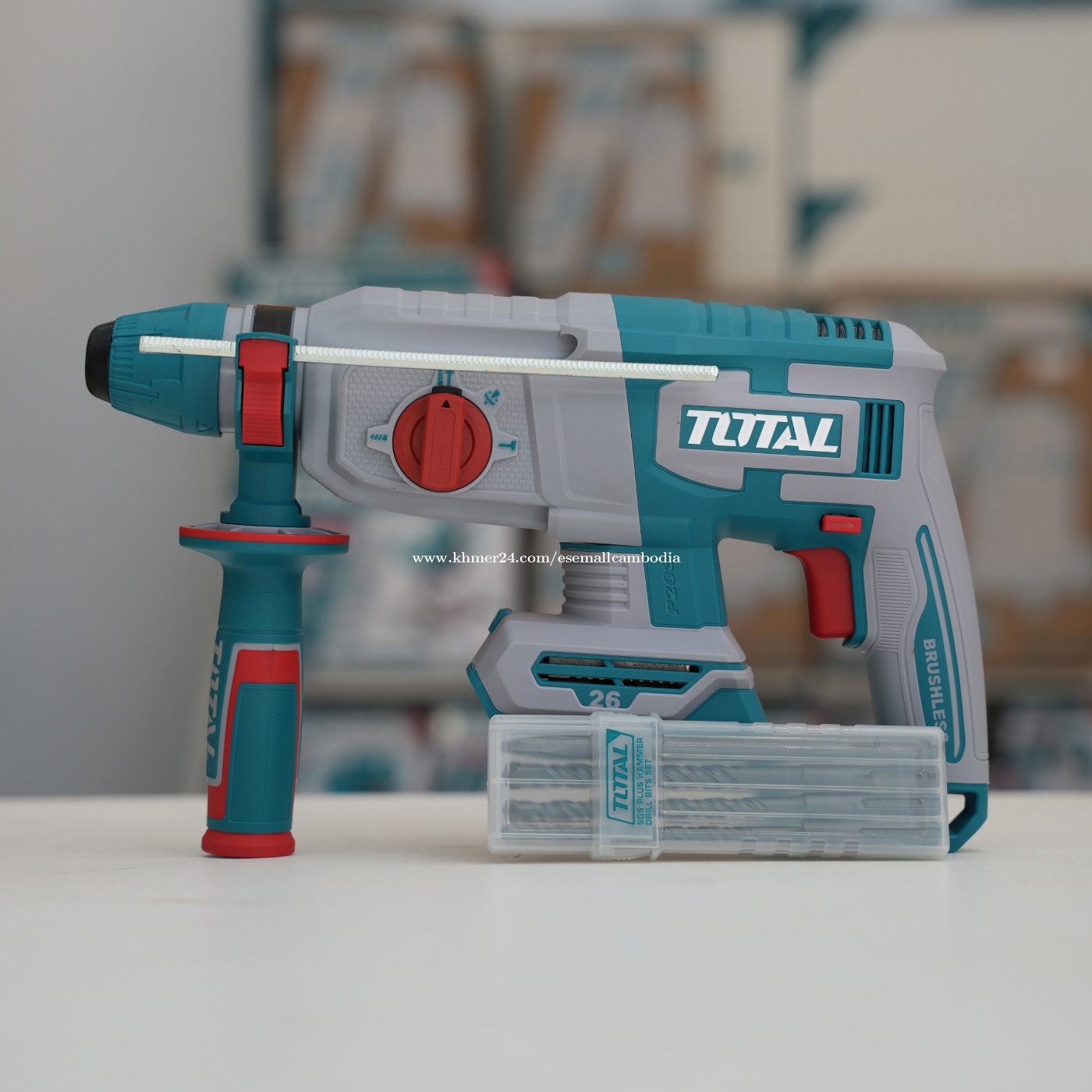 TOTAL TRHLI20268 Li-ion Rotary Hammer | 20V | Brushless Motor | SDS Plus | 2.0J Impact Energy | Tools Only | Model: TRHLI20268_img_1