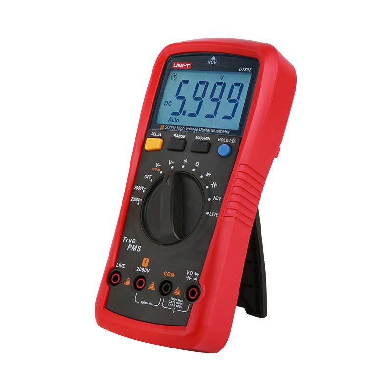 UNI-T UT892 2000V AC/DC High Voltage Digital Multimeter | 6000 Counts True RMS | VFC Mode | NCV & LIVE Test | CAT III 600V | Model: UT892_img_3