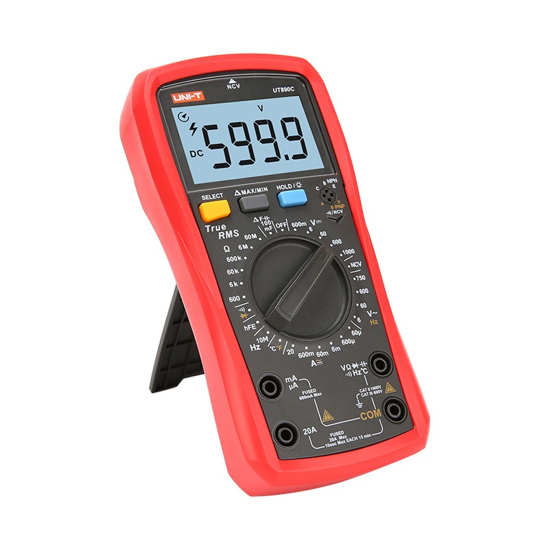 UNI-T UT890C True RMS Digital Multimeter | AC/DC | Manual Range | Temperature Measurement | NCV | CAT III 600V | Model: UT890C_img_2