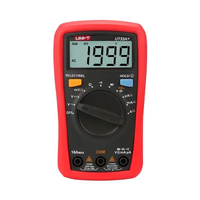 UNI-T UT33A+ Palm Size Multimeter | 2000 Counts | 2m Drop Test | CAT II 600V | Auto Range | Capacitance Test | Model: UT33A+_img_1