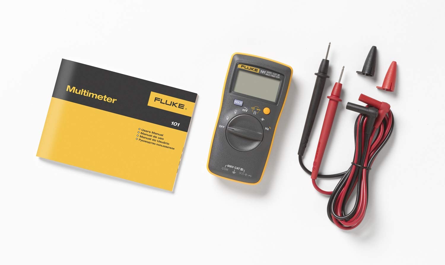 FLUKE 101 Digital Multimeter | Pocket Sized | CAT III 600V | 0.5% Basic DC Accuracy | Model: 101_img_1