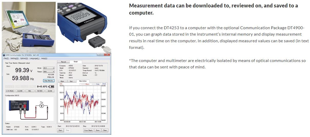 HIOKI DT4253 True RMS Digital Multimeter | HVAC Digital Multimeter | CAT IV 600V / CAT III 1000V | Professional DMM_img_3