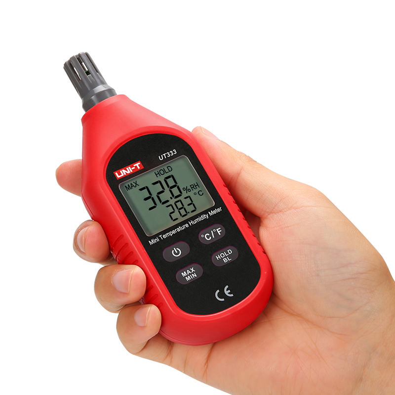 UNI-T UT333 Mini Temperature Humidity Meter | -10~60°C | 0~100%RH | MAX/MIN | Backlight | Auto Power Off | Model: UT333_img_1