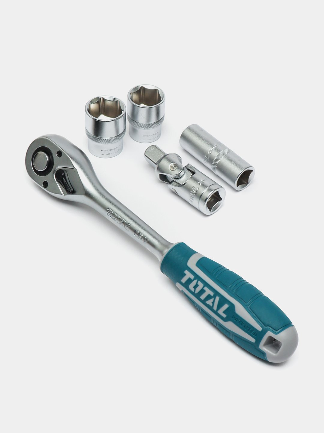 TOTAL THT121201 20 Pcs 1/2" Socket Set | 72-Tooth Ratchet | Cr-V Steel | Metric Sizes | Model: THT121201_img_3