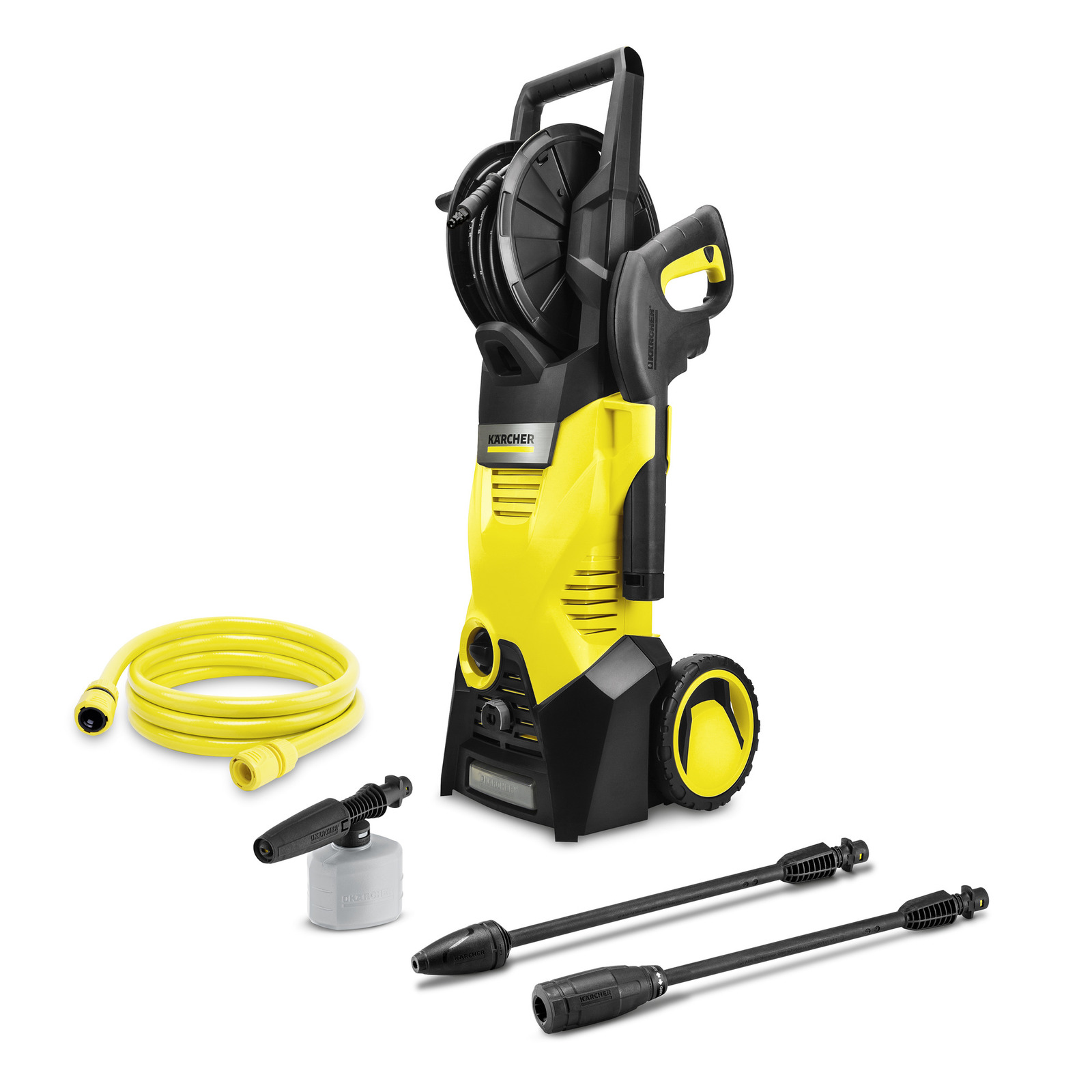 KARCHER K3 HR Plus High Pressure Washer | 1400W Power | 120 bar | Integrated Hose Reel | Dirt Blaster | Car Washer | Stock: 15992610_img_0