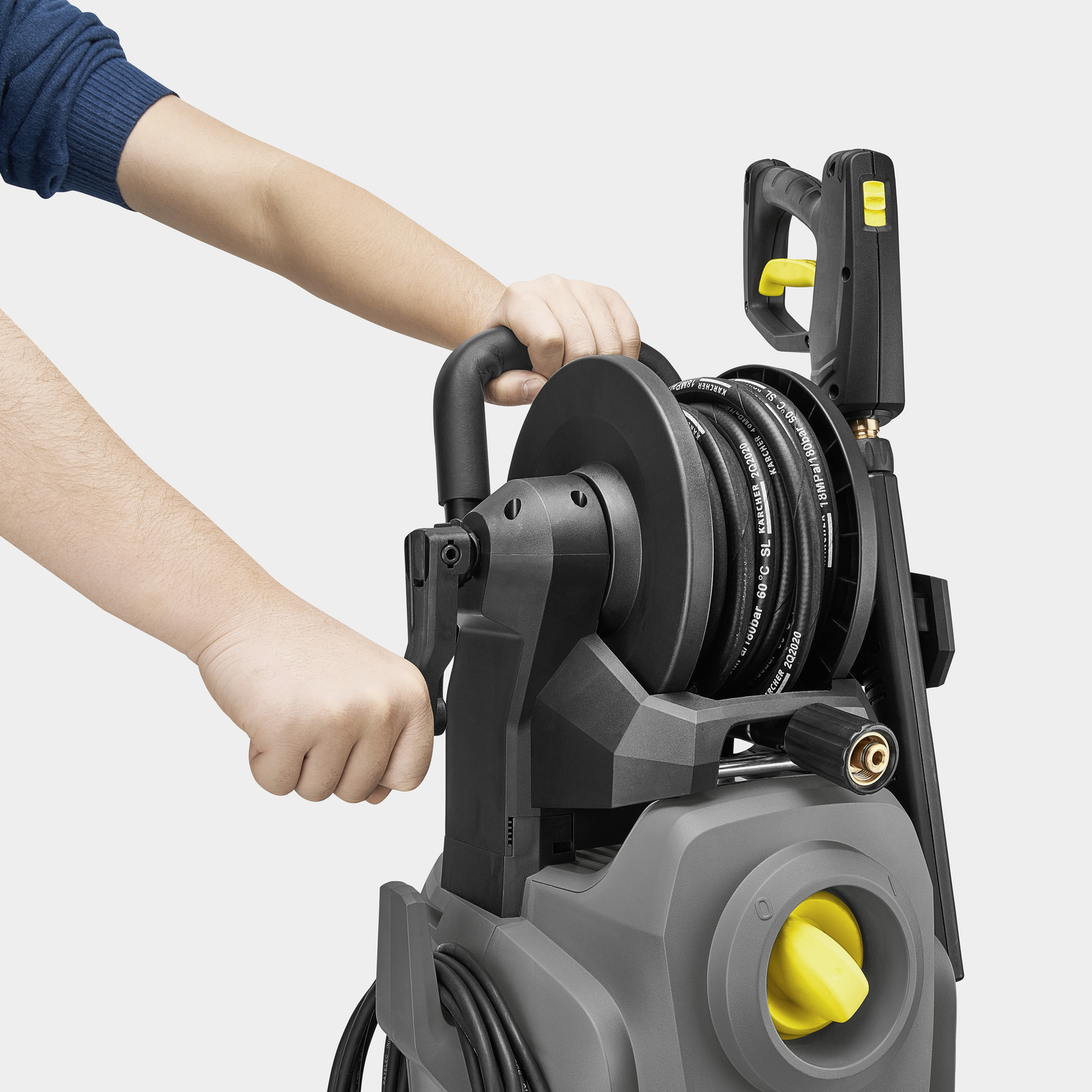 KARCHER HD 4/10x Classic High Pressure Washer | 1800W Power | 145 Bar | Integrated Hose Reel | Dirt Blaster | Car Washer | Stock: 15209760_img_2