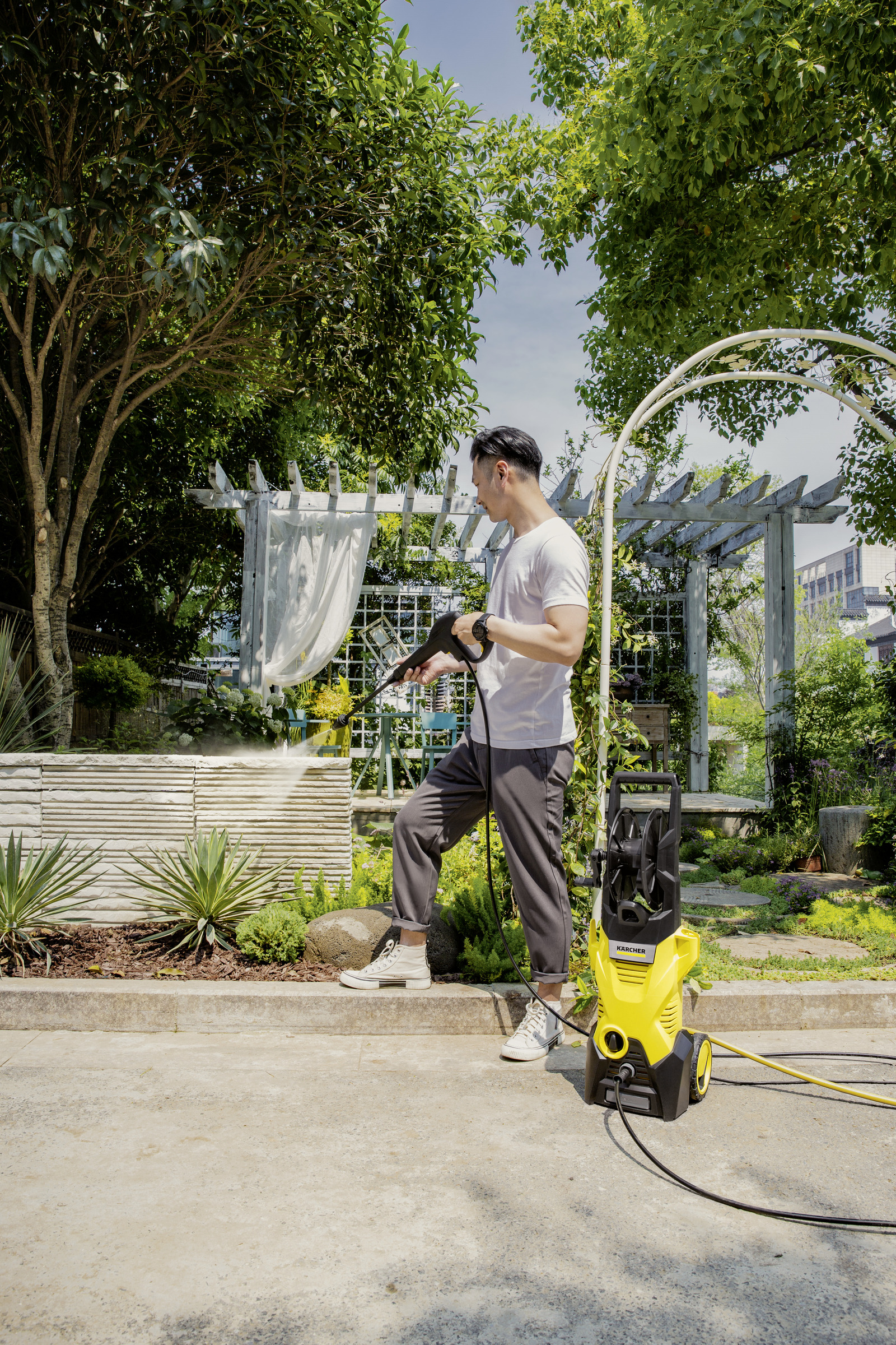 KARCHER K3 HR Plus High Pressure Washer | 1400W Power | 120 bar | Integrated Hose Reel | Dirt Blaster | Car Washer | Stock: 15992610_img_3