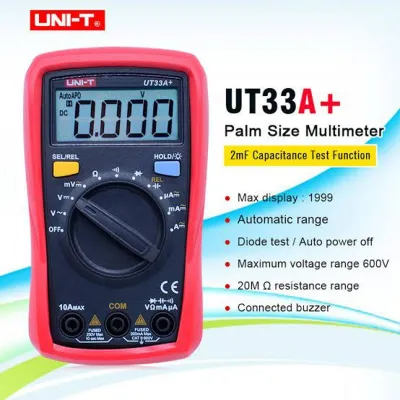 UNI-T UT33A+ Palm Size Multimeter | 2000 Counts | 2m Drop Test | CAT II 600V | Auto Range | Capacitance Test | Model: UT33A+_img_6