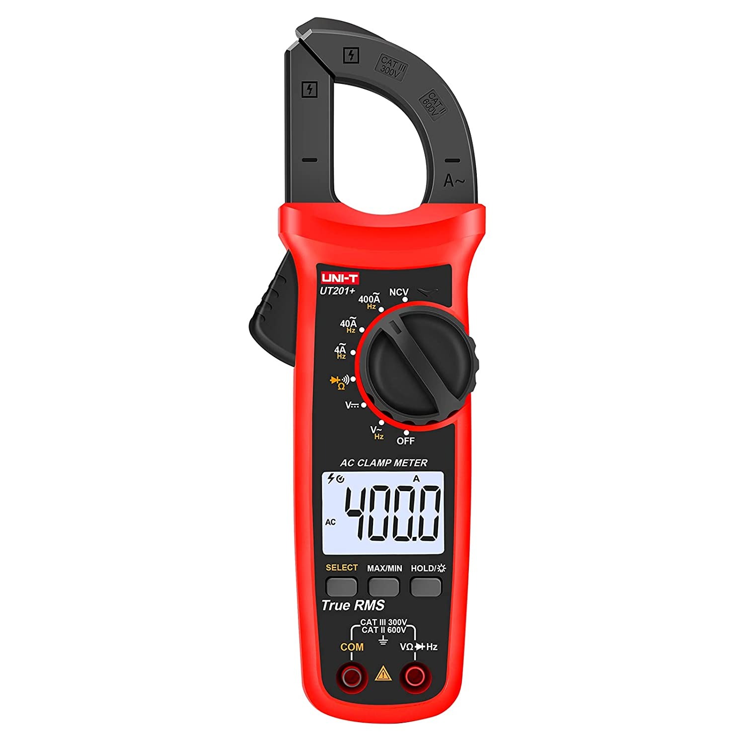 UNI-T UT201+ Digital Clamp Meter | 400A AC | True RMS | 4000 Counts | NCV | CAT III 300V | Model: UT201+_img_0