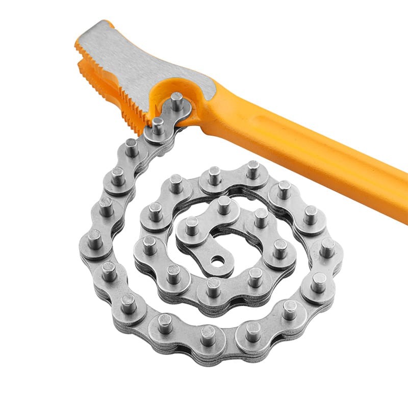 TOLSEN 10261 12″ Chain Wrench | 300mm Handle | 400mm Chain | 110mm Clamping Diameter | #45 Carbon Steel | Model: 10261_img_5