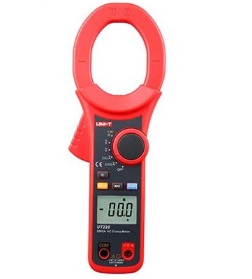 UNI-T UT220 2000A Digital Clamp Meter | 2000A AC | 2000 Counts | 63mm Jaw Opening | Auto Range | Data Hold | Model: UT220