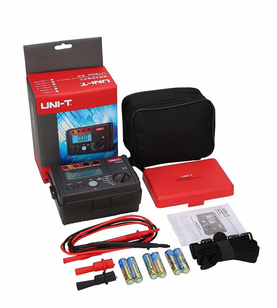 UNI-T UT501A Insulation Resistance Tester | 100V/250V/500V/1000V Test Voltages | PI & DAR Measurement | Auto Discharge | 2000 Counts | Model: UT501A_img_2