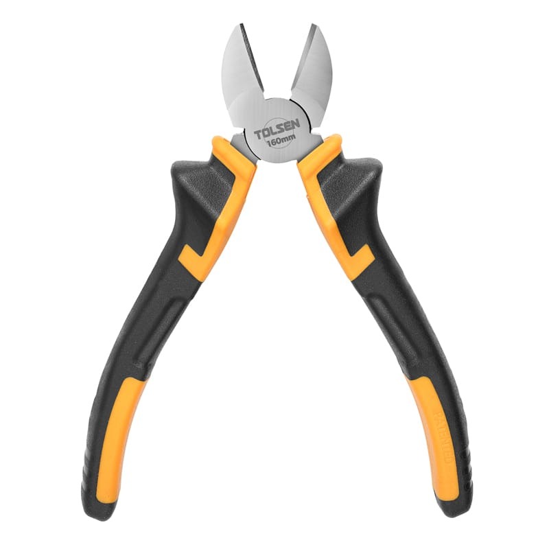 TOLSEN 10003 Diagonal Cutting Pliers, 6" (160mm), Nickel Plated, TPR Handle | Model: 10003_img_6