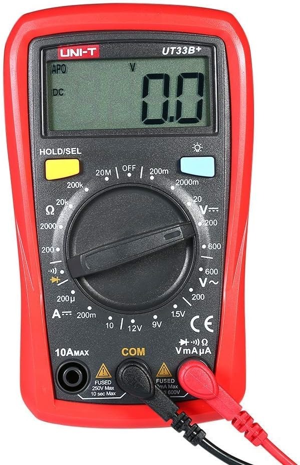 UNI-T UT33B+ Palm Size Multimeter | 2000 Counts | 2m Drop Test | CAT II 600V | Battery Test | Manual Range | Model: UT33B+_img_3
