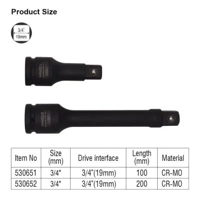 HARDEN Extension Bar ( 3/4" Dr. x 100mm | 3/4" Dr. x 200mm); 530651 | 530652_img_4