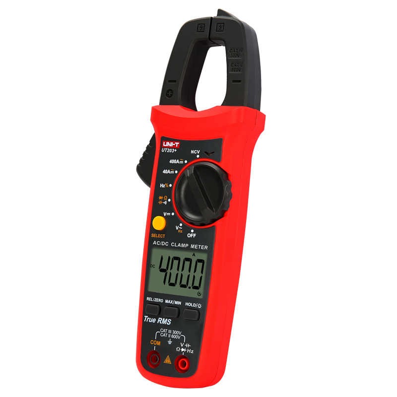 UNI-T UT203+ Digital Clamp Meter | 400A AC/DC | True RMS | 4000 Counts | NCV | CAT III 300V | Model: UT203+_img_3