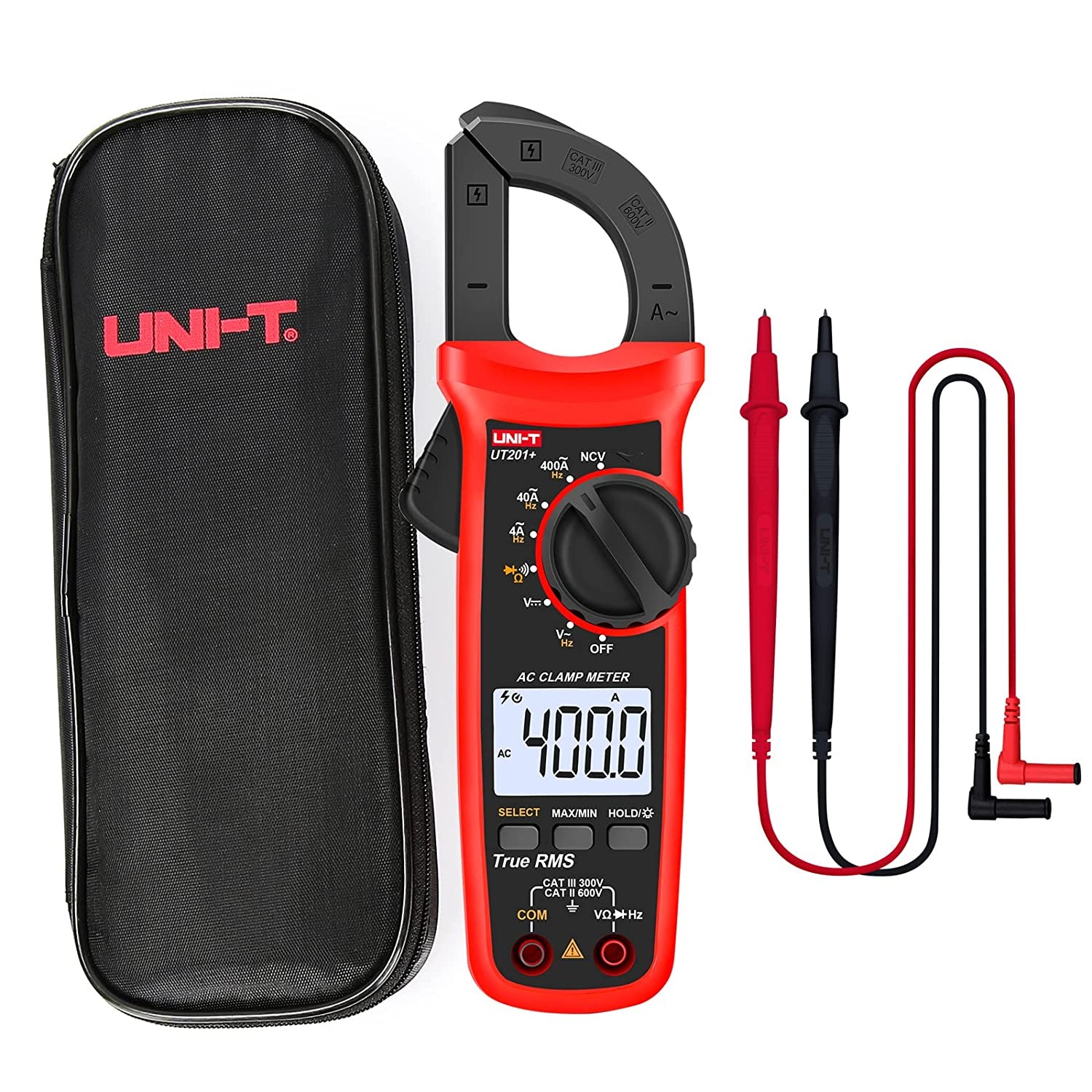 UNI-T UT201+ Digital Clamp Meter | 400A AC | True RMS | 4000 Counts | NCV | CAT III 300V | Model: UT201+_img_8