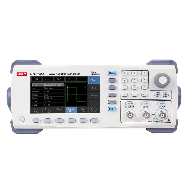UNI-T UTG1005A Function Generator, Function/Arbitrary Waveform Generator | 5MHz Bandwidth | 125MS/s | 14-bit Resolution | Single Channel | Model: UTG1005A
