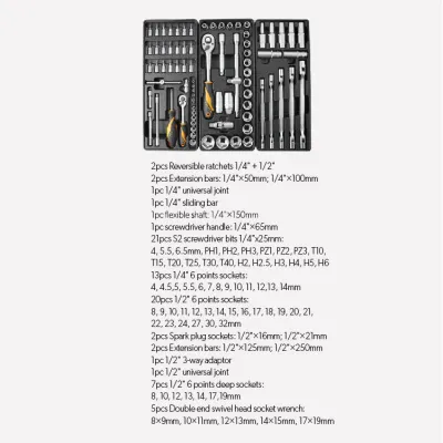 TOLSEN 85410 175Pcs Tools Set, 71kgs Material 5 Drawer Tool Roller Cabinet; 85410_img_3