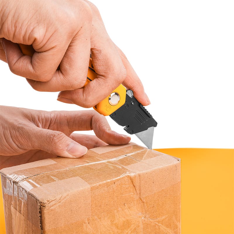 TOLSEN 30007 Folding Utility Knife, Aluminum Handle, 5Pcs SK5 Blades, Quick-Change | Model: 30007_img_1