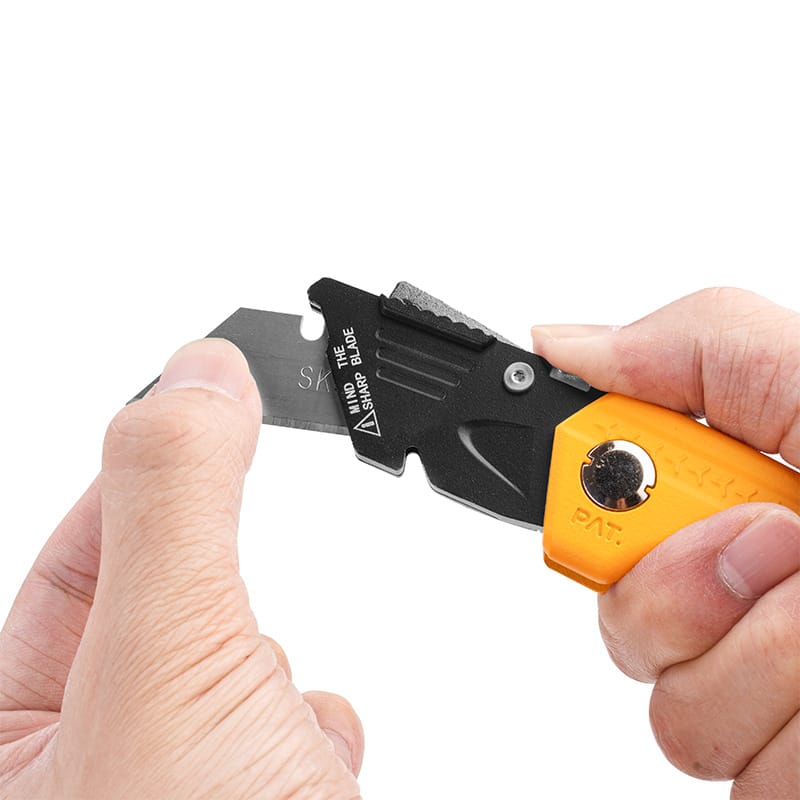 TOLSEN 30007 Folding Utility Knife, Aluminum Handle, 5Pcs SK5 Blades, Quick-Change | Model: 30007_img_2