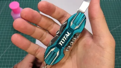 TOTAL THMFK0156 Multi-function Knife | 15-in-1 Folding Tool | Aluminium Body | Compact & Portable | Model: THMFK0156_img_1