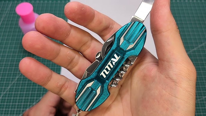 TOTAL THMFK0156 Multi-function Knife | 15-in-1 Folding Tool | Aluminium Body | Compact & Portable | Model: THMFK0156_img_1