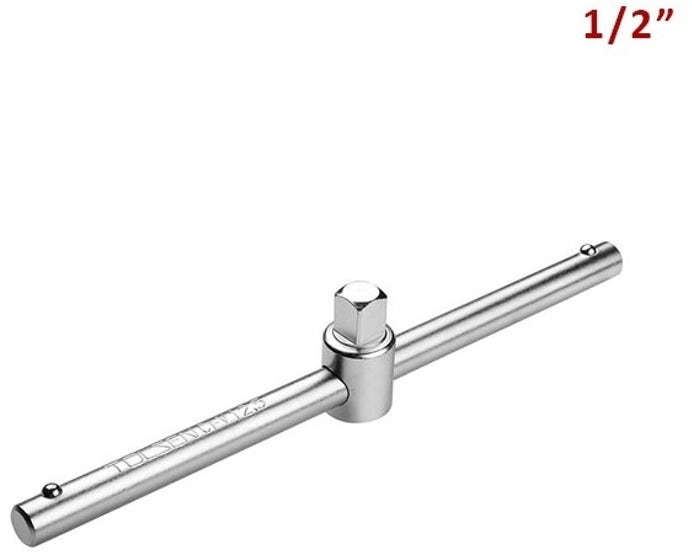 TOLSEN 15131 Sliding Bar, 10" (250mm), 1/2" Drive, CrV Steel, Satin Finish, Industrial Series | Model: 15131_img_2