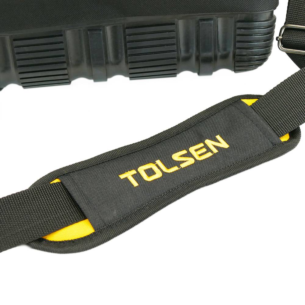TOLSEN 80103 Tool Bag, Industrial, 16", Rigid Frame, Reinforced Plastic Base, Adjustable Shoulder Strap | Model: 80103_img_6