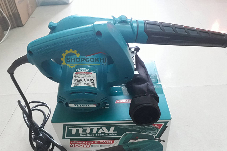 TOTAL TB2046 Aspirator Blower, 400W, 14,000 RPM, 3.0 m³/min Airflow, Dust Bag & Blowing Pipe | Model: TB2046_img_3