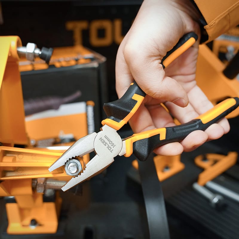 TOLSEN Combination Pliers ( 6" | 7" | 8" ) Heavy Duty TPR Handle Model: 10000 | 10001 | 10002_img_6