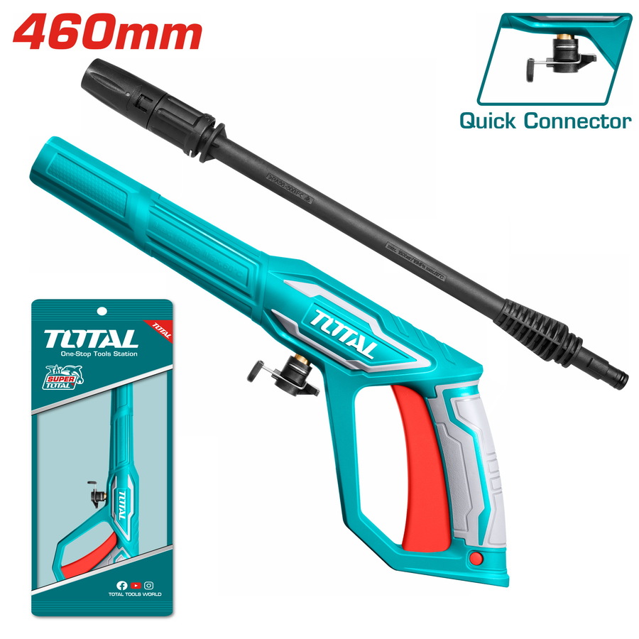 TOTAL TGTSG026 Spray Gun for Total High Pressure Washer | Plastic Body | Compatible with 5+ Models | Replacement Part_img_1