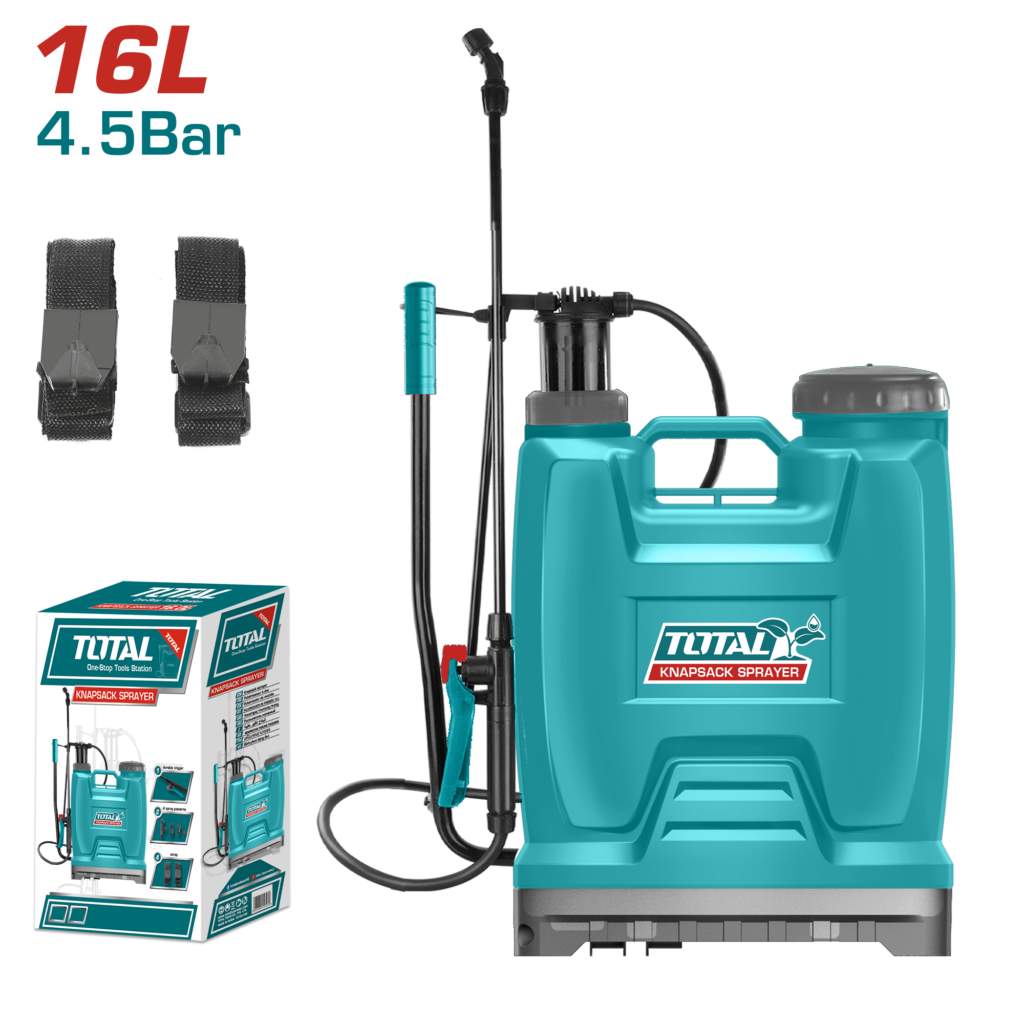 TOTAL THSPP41602 Knapsack Sprayer | 16 Litre Capacity | Manual / Battery Operated | Agricultural & Garden Sprayer | Model: THSPP41602_img_0