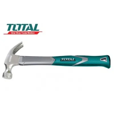 TOTAL THT7386 Claw Hammer, 8oz (220g), Fiberglass Handle, TPR Grip | Model: THT7386_img_1