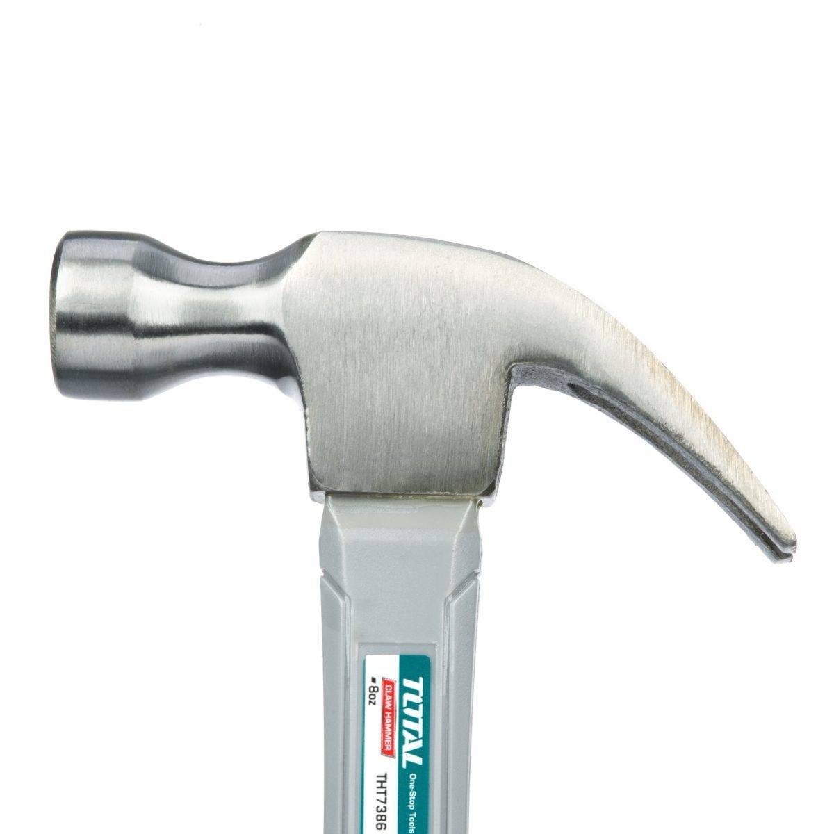 TOTAL THT7386 Claw Hammer, 8oz (220g), Fiberglass Handle, TPR Grip | Model: THT7386_img_3