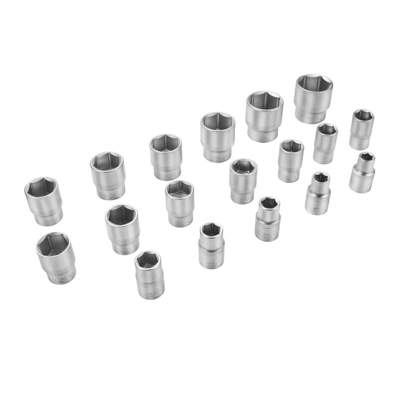 TOLSEN 15141 24Pcs 1/2" Socket Set, Industrial Grade, Cr-V Steel, Steel Case | Model: 15141_img_2