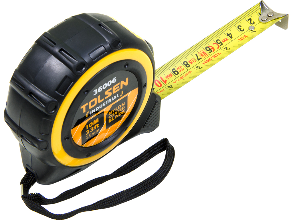 TOLSEN 36006 Measuring Tape, 10m (33ft), Metric & Inch, Magnetic Hook, ABS/TPR Case | Industrial | Model: 36006_img_4