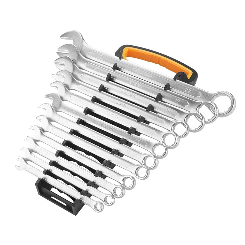 TOLSEN 15888 12Pcs Combination Spanner Set | Chrome Plated | Matt Finish | DIN3113 | Sizes 6-22mm | Model: 15888_img_2