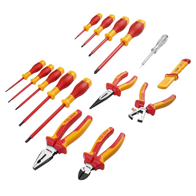 TOLSEN V82115 15Pcs Insulated Hand Tools Set | VDE/GS Certified | 1000V | EN60900 | Premium Quality | Model: V82115_img_1