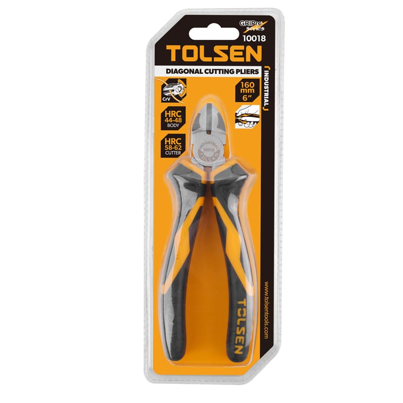 TOLSEN 10018 Diagonal Cutting Pliers, 6" (160mm), Industrial GRIPro Series, Model: 10018_img_7