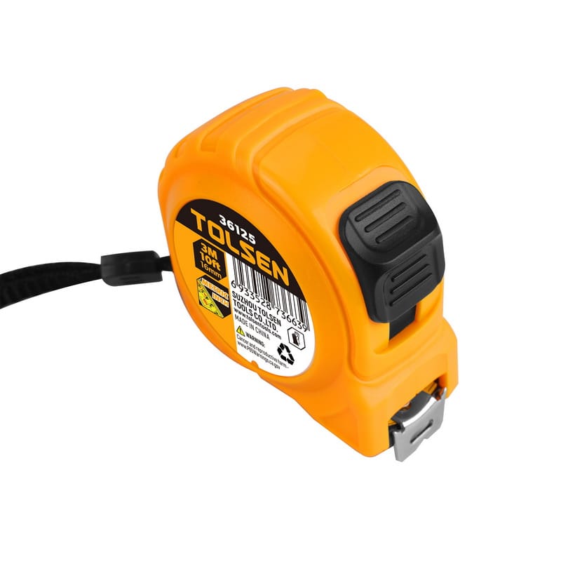 TOLSEN 36125 Steel Measuring Tape, 3m/10ft, Metric & Inch, MID Class II, Double Locking; Model: 36125_img_3