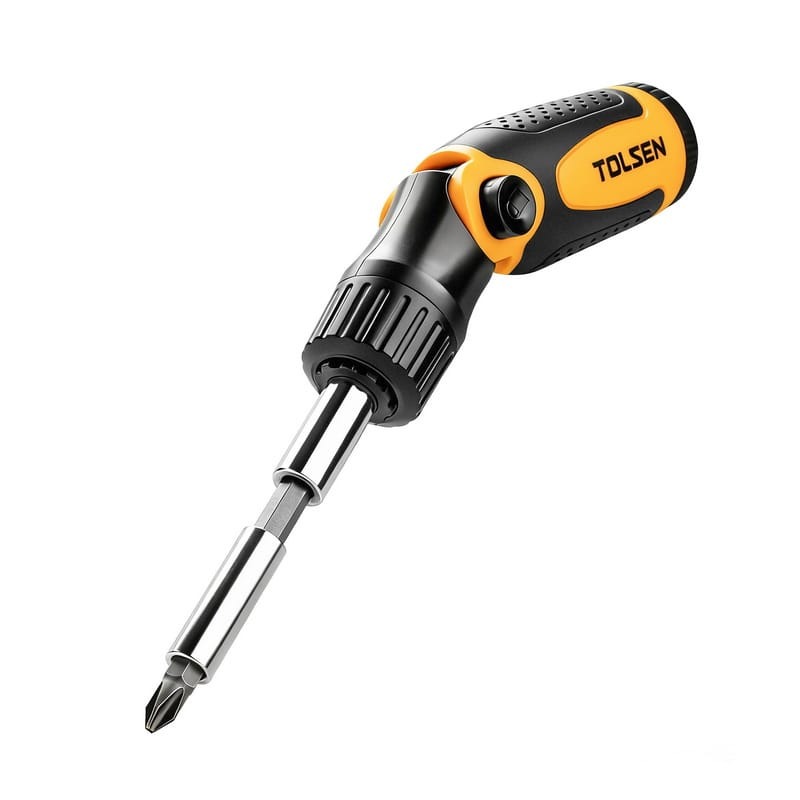 TOLSEN 20040 14 in 1 Ratchet Screwdriver | Includes Bit Holder | Phillips, Slotted & Torx Bits | 12 Bits | Model: 20040_img_8