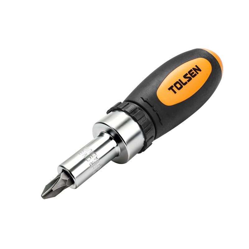 TOLSEN 26Pcs Ratchet Bit Set w/ Bit Holder (Philip & Flat) TPR Handle Model: 20034_img_4