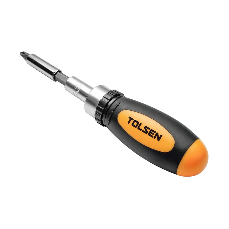 TOLSEN 26Pcs Ratchet Bit Set w/ Bit Holder (Philip & Flat) TPR Handle Model: 20034_img_5