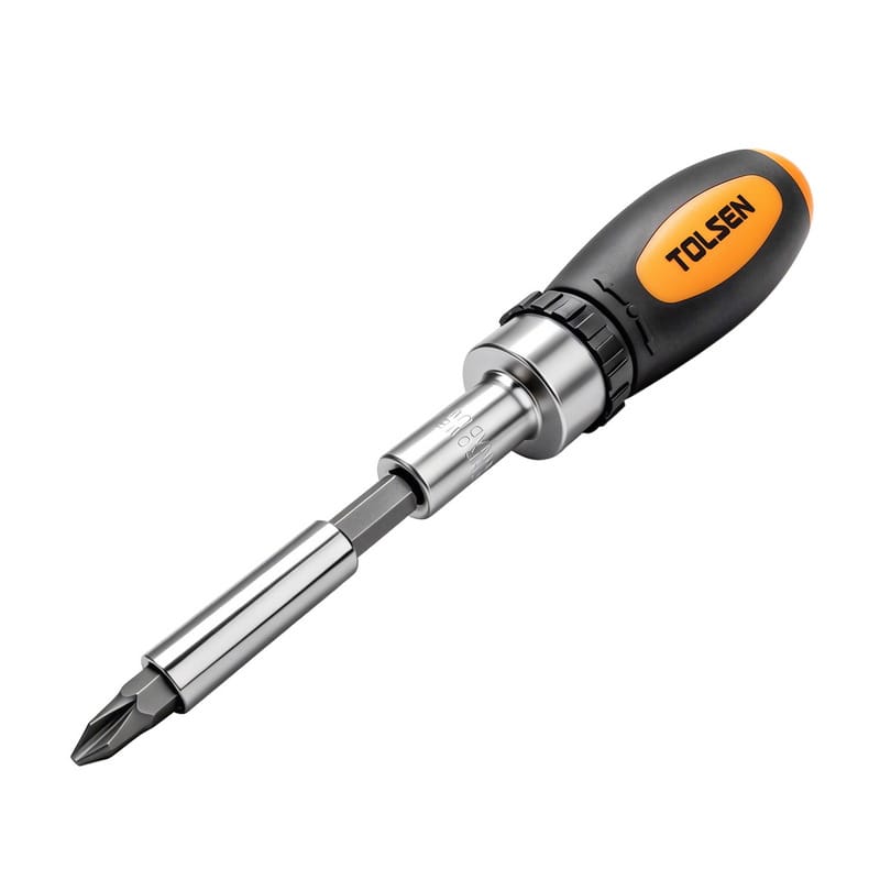 TOLSEN 26Pcs Ratchet Bit Set w/ Bit Holder (Philip & Flat) TPR Handle Model: 20034_img_6