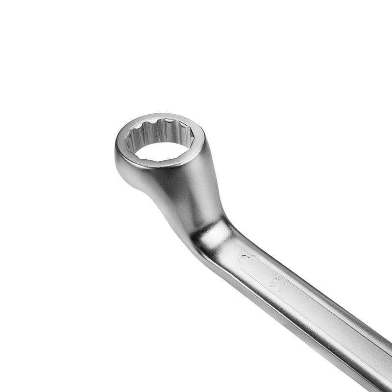 TOLSEN 15896 12Pcs Double Ring Spanner Set, Chrome Plated, Satin Finish, DIN838 | Sizes 6×7 to 30×32mm | Model: 15896_img_8
