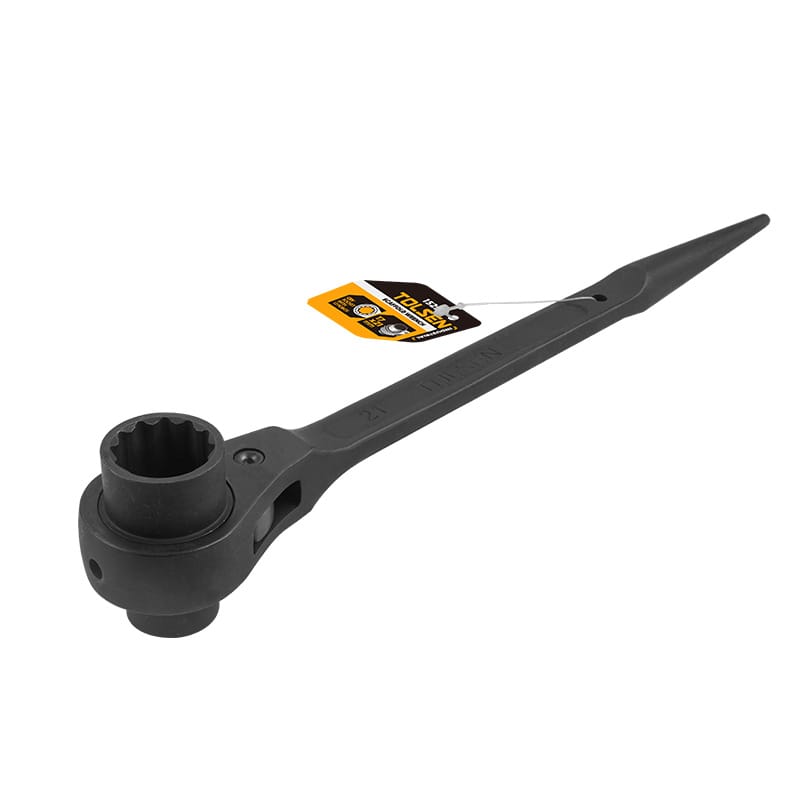 TOLSEN 15295 Scaffold Wrench, 19x21mm, Special Tool Steel, CrV 12-Point Socket, Black Finish | Model: 15295_img_4