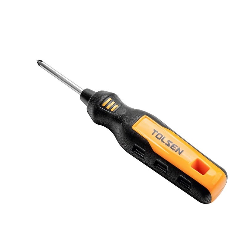 TOLSEN 20039 8-in-1 Interchangeable Screwdriver Set | Includes Case | Slotted & Phillips Bits | Scratch Awl | Tack Remover | Model: 20039_img_5