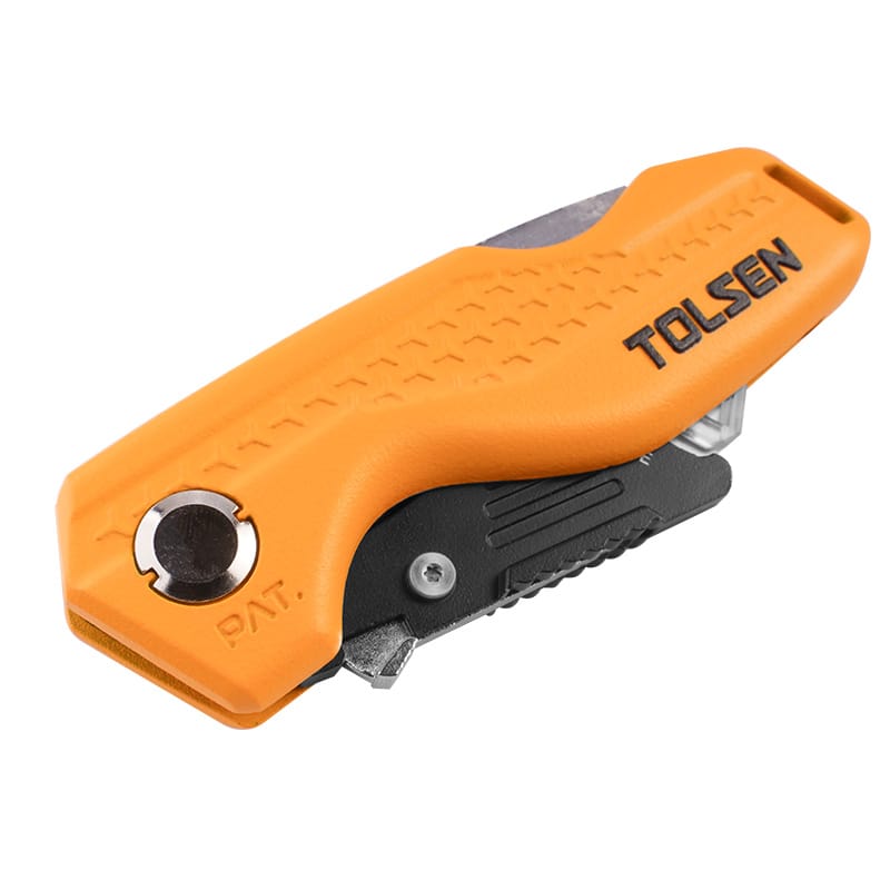 TOLSEN 30007 Folding Utility Knife, Aluminum Handle, 5Pcs SK5 Blades, Quick-Change | Model: 30007_img_5